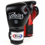 Fairtex BGV9 Боксерские Перчатки Мексиканский Стиль "Heavy Hitter's" Черно-Красные